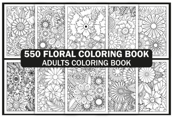 Download 550+ Flowers Adult Coloring Book - Adult Collection