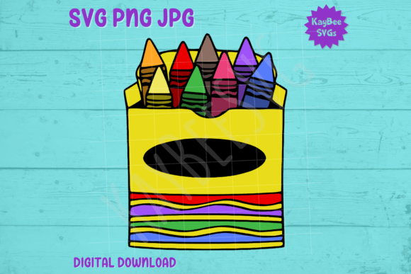 Download Crayon Box SVG PNG JPG Cut Files - Crayon Collection