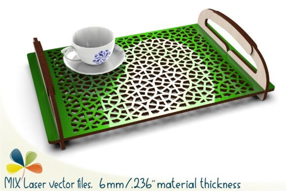 Download Ramadan Tray Laser Cut Arabic Design - Arabic design Collection