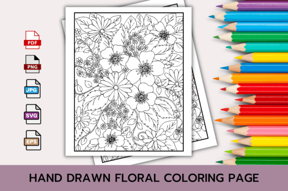 Download FLORAL COLORING PAGE BOOK for ADULTS - Adult Collection