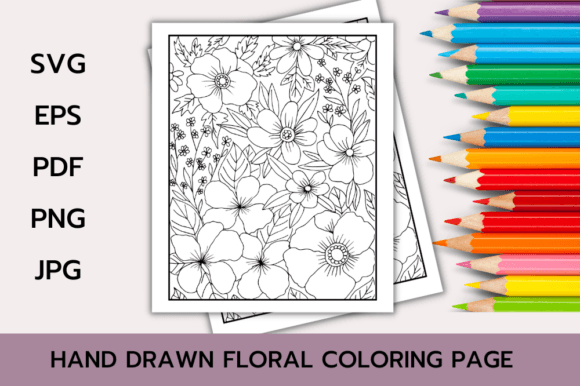 Download Floral Coloring Page Book for Adults - Adult Collection