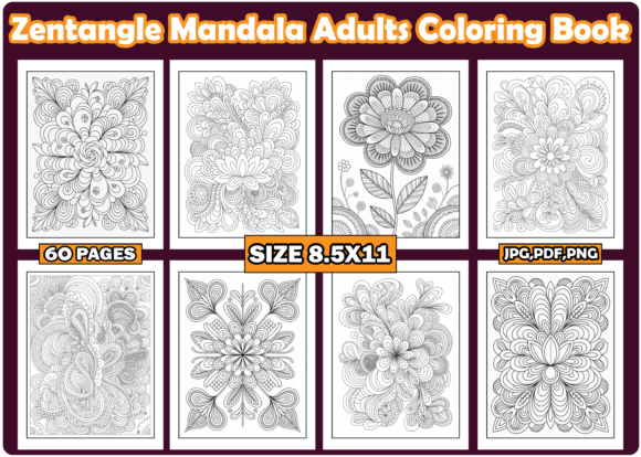 Download Zentangle Mandala Adults Coloring Book - Adult Collection