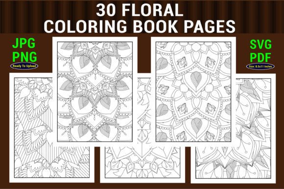 Download Floral Coloring Page for Adult and Child - Adult Collection