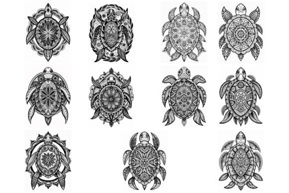 Download Turtle Mandala Coloring Page for Adults - Adult Collection