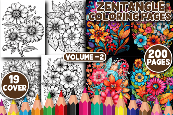 Download 200 Zentangle Coloring Pages for Adult - Adult Collection