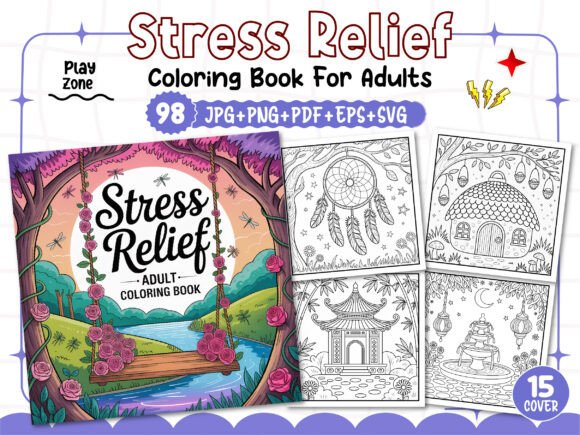 Download Stress Relief Adult Coloring Book Pages - Adult Collection