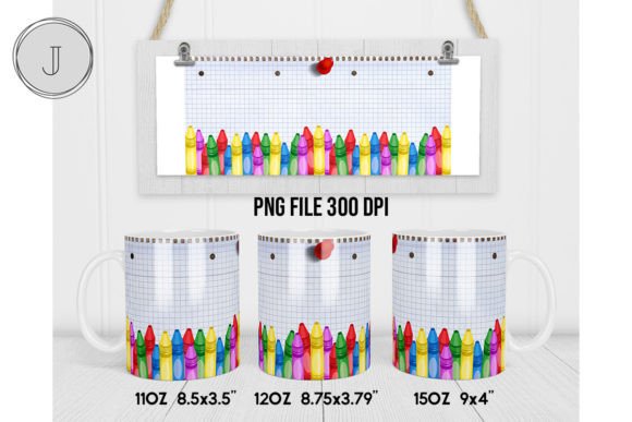 Download Crayon Mug Back to School Add Text Wrap6 - Crayon Collection
